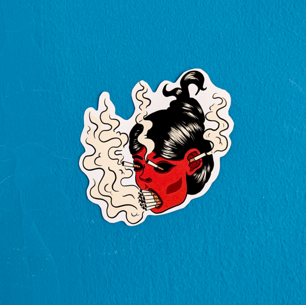 2Years No-Smoking Anniversary Sticker