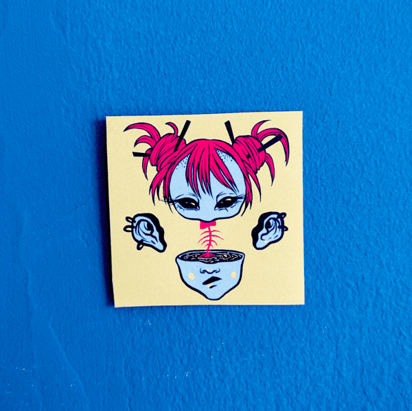 Alien Girl Sticker